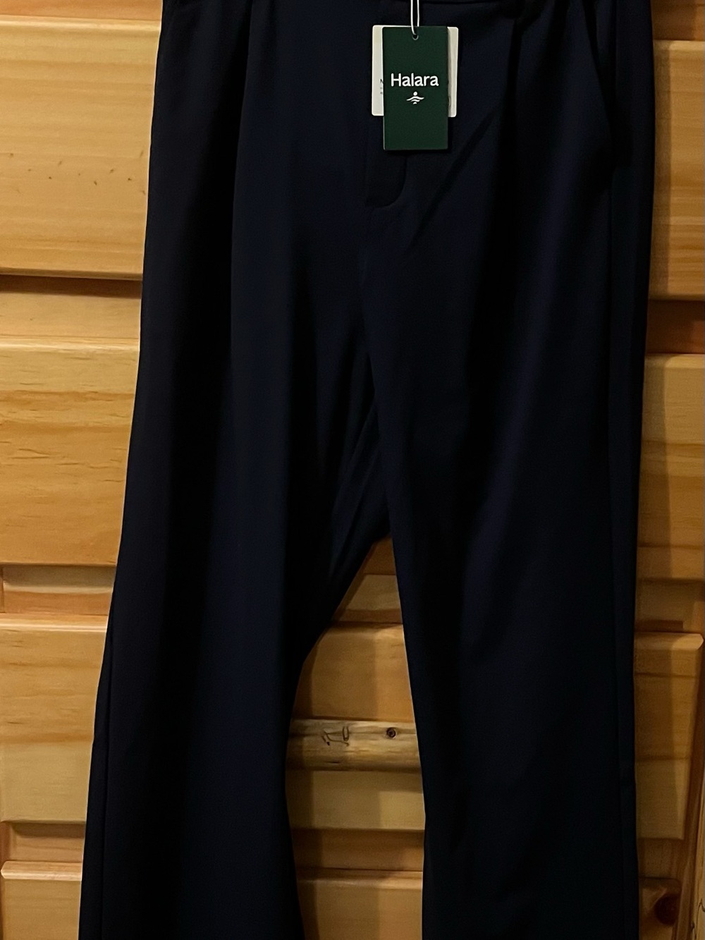 HALARA Navy Wide-Leg Performance Pants